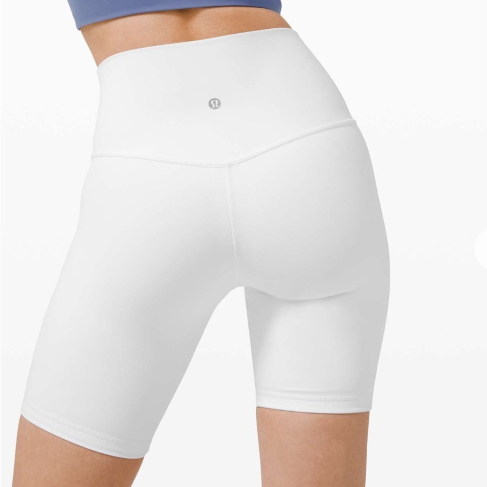 Lululemon Align High-Rise Short 8” White Size 4 - Picture 2 of 6